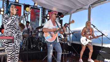 Australian band Sheppard closed the floating music festival. Picture supplied