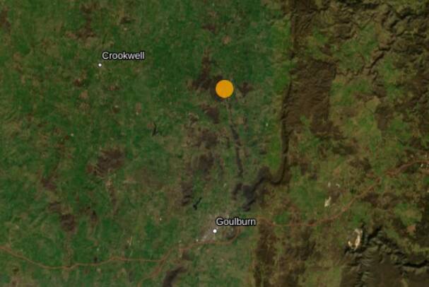 The earthquake's epicentre was about 30km north of Goulburn. Picture by Geoscience Australia.