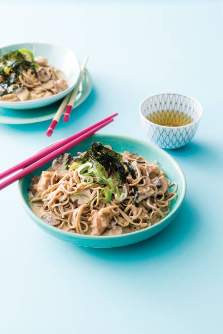 Creamy miso soba, a Pham fam fave, is packed full of umami goodness. Picture supplied