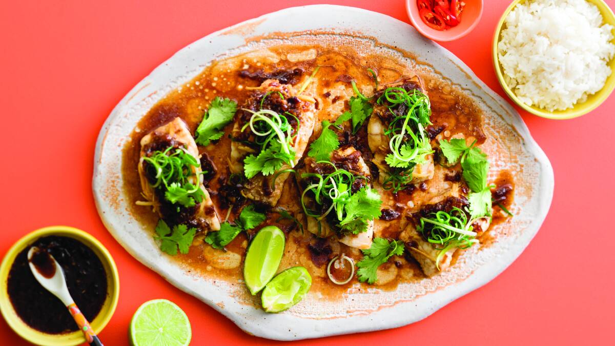 Soy sauce steamed fish is an easy take on an Asian classic. Picture supplied