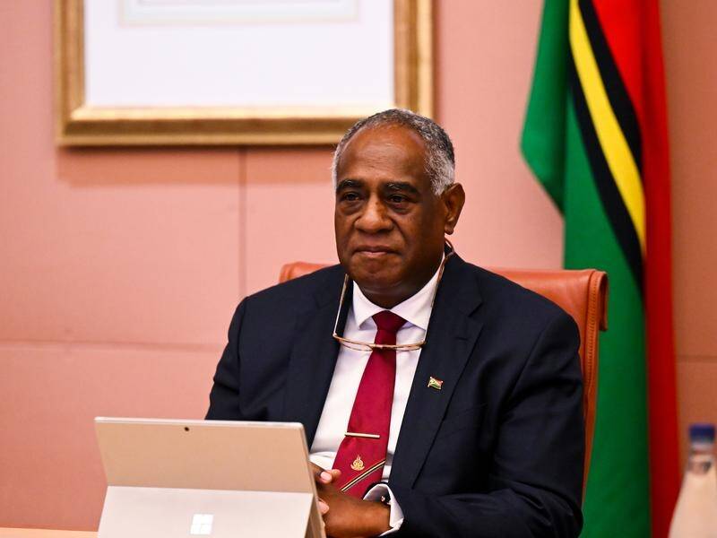 Vanuatu PM Alatoi Ishmael Kalsakau warns political instability could affect tourism and investment. (Lukas Coch/AAP PHOTOS)