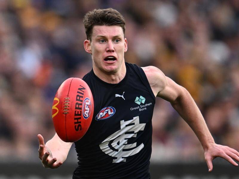 Sam Walsh will miss at least the first two matches of Carlton's AFL campaign due to injury. (Joel Carrett/AAP PHOTOS)