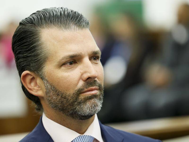 Authorities are investigating after white powder was sent to Donald Trump Jr's Florida home. (EPA PHOTO)