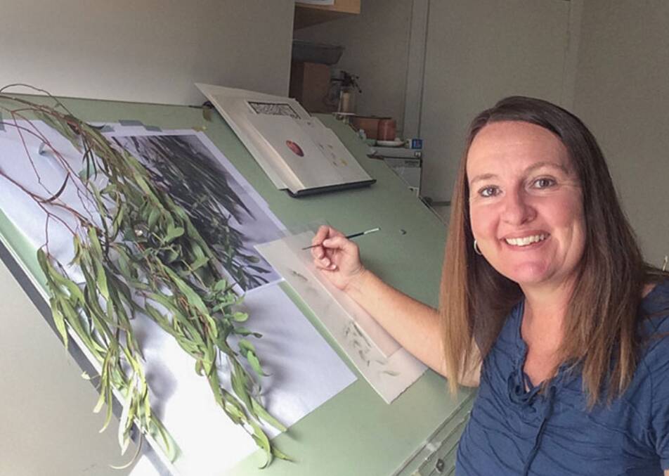 Cheryl Hodges is a botanical artist. Photo: QPRC 